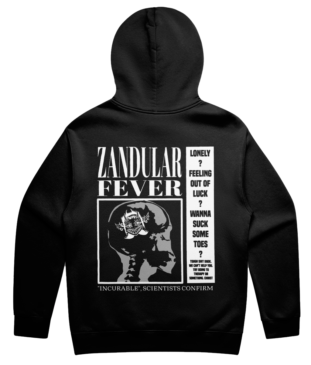 TABLOID DOUBLE-SIDED HOODIE (BLACK)