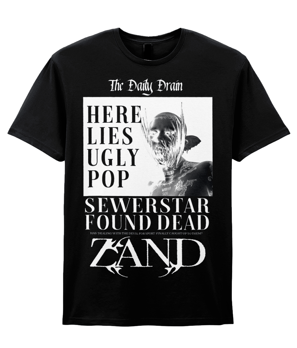 HEADLINE T-SHIRT (BLACK)