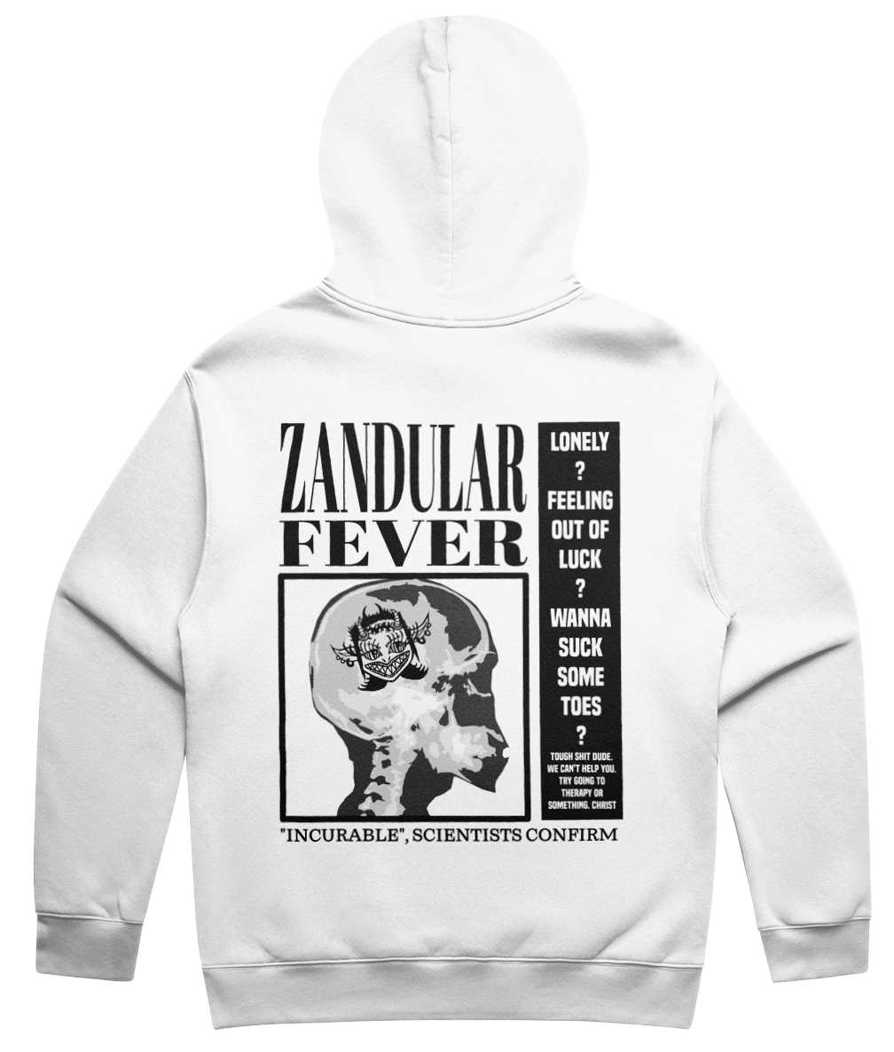 TABLOID DOUBLE-SIDED HOODIE (WHITE)
