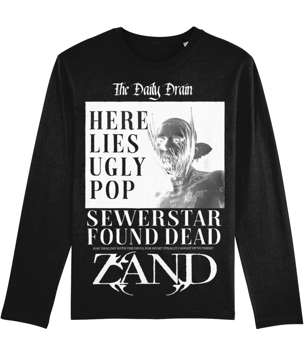 TABLOID DOUBLE-SIDED LONGSLEEVE (BLACK)