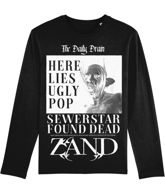 TABLOID DOUBLE-SIDED LONGSLEEVE (BLACK)